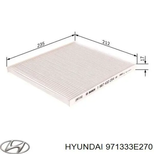 Comprar 971333E270 Hyundai/Kia Filtro de aire del habitáculo