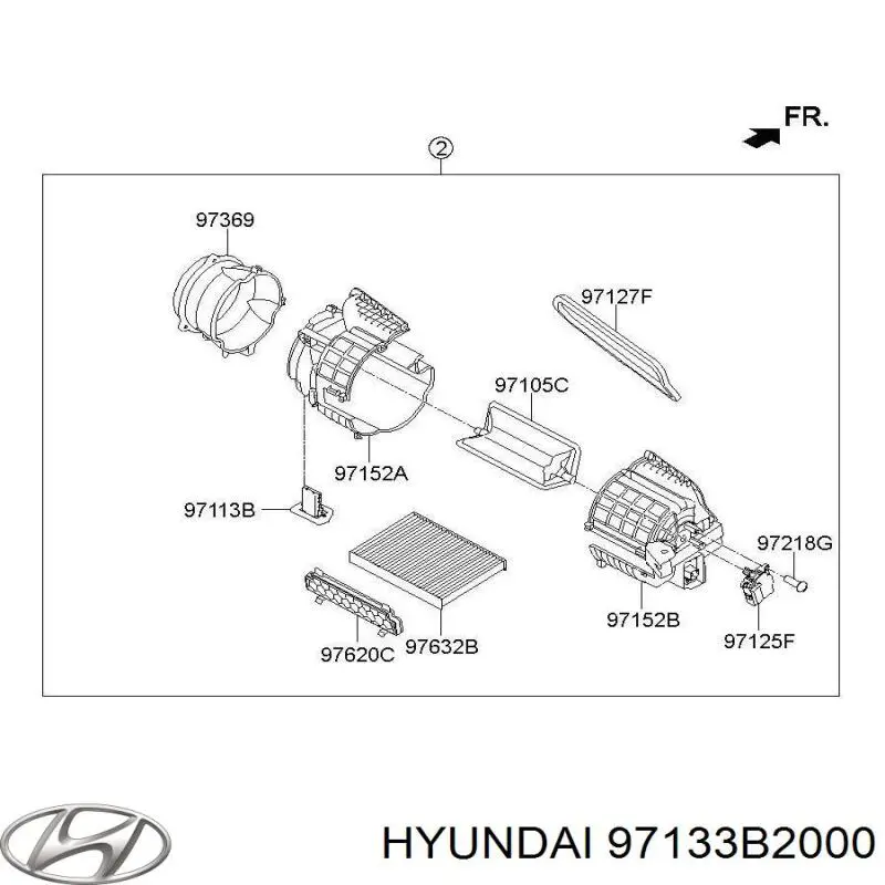 Comprar 97133B2000 Hyundai/Kia Filtro de aire del habitáculo