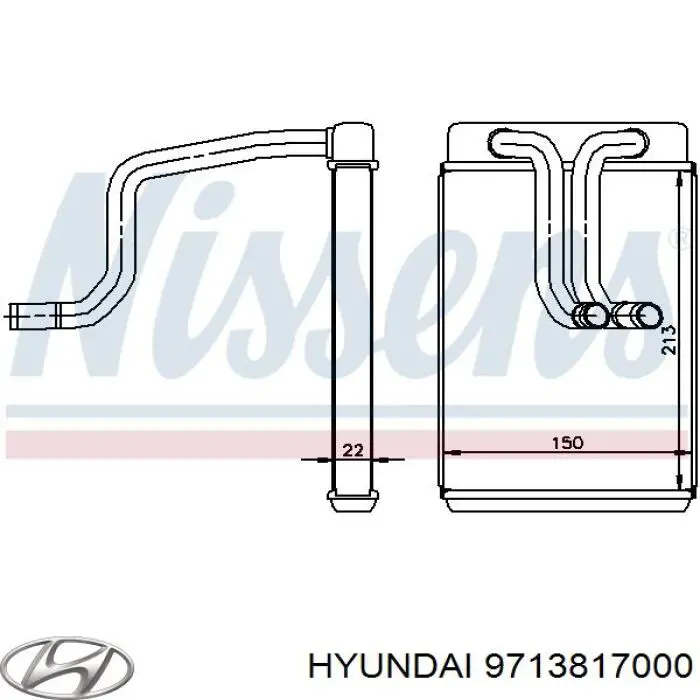 Comprar 9713817000 Hyundai/Kia Radiador calefacción