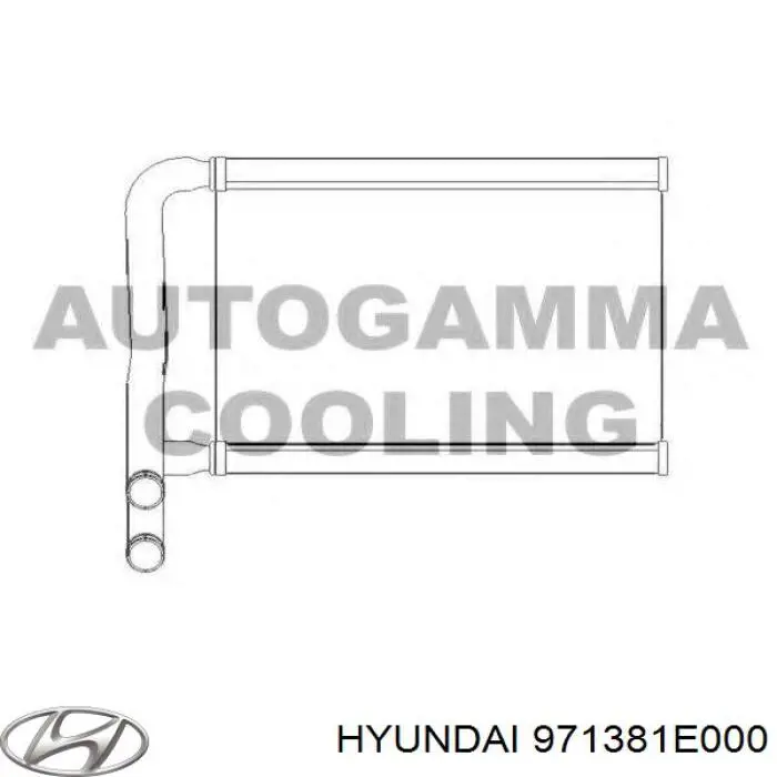 971381E000 Hyundai/Kia radiador calefacción