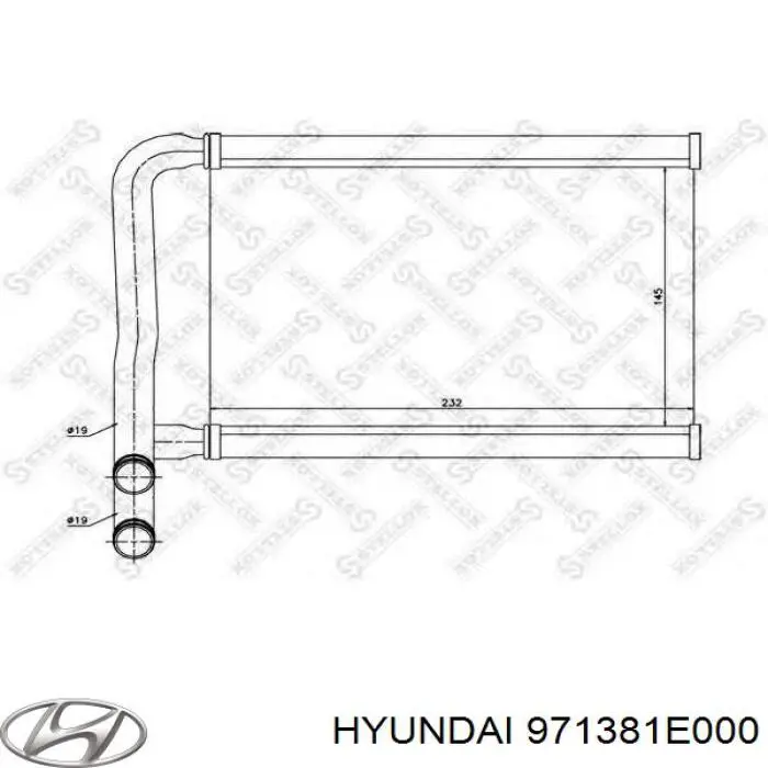 Radiador de calefacción Hyundai/Kia 971381E000 precio, desde 56,54 EUR