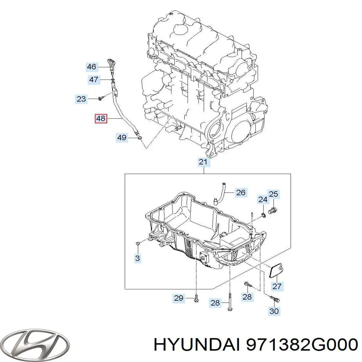971382G000 Hyundai/Kia radiador calefacción
