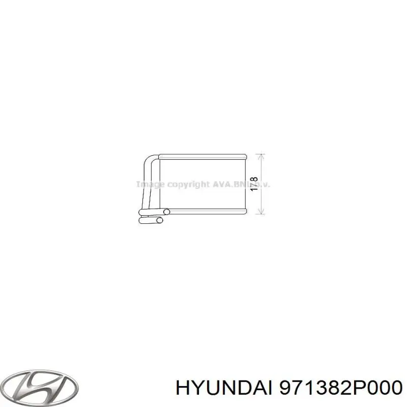 971382P000 Hyundai/Kia radiador calefacción