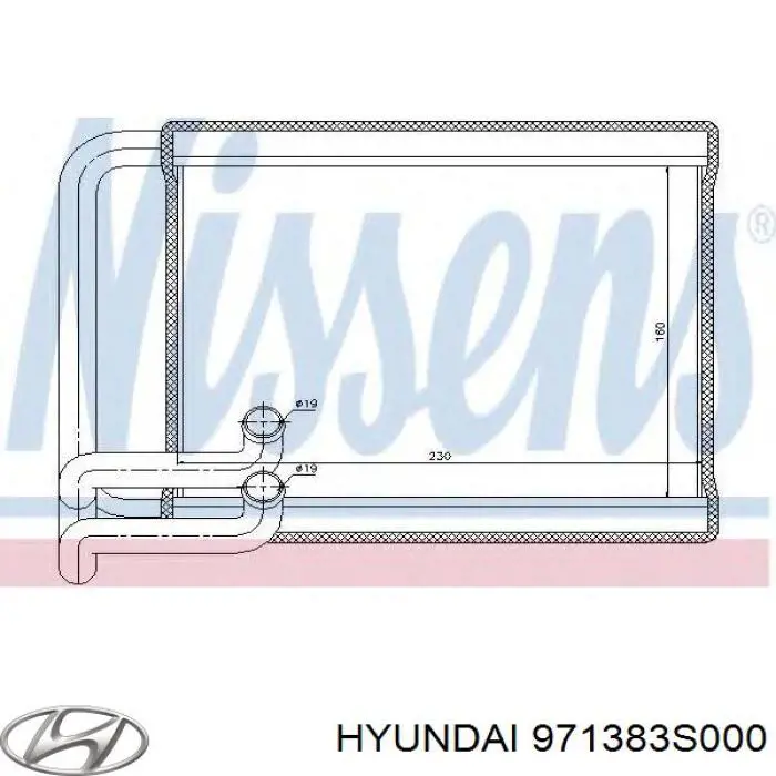 Radiador de calefacción Hyundai Sonata 6 YF