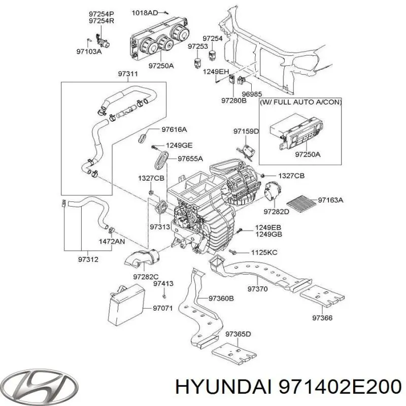 971402E200 Hyundai/Kia evaporador, aire acondicionado