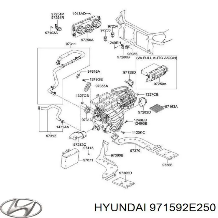 Actuador de compuerta de calefacción Hyundai/Kia 971592E250 precio, desde 35,82 EUR