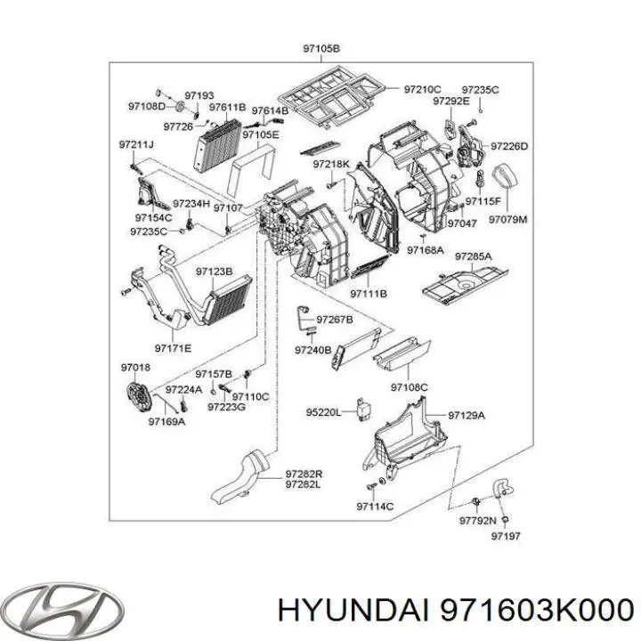 Actuador de compuerta de la calefacción HC971603K000 Mando