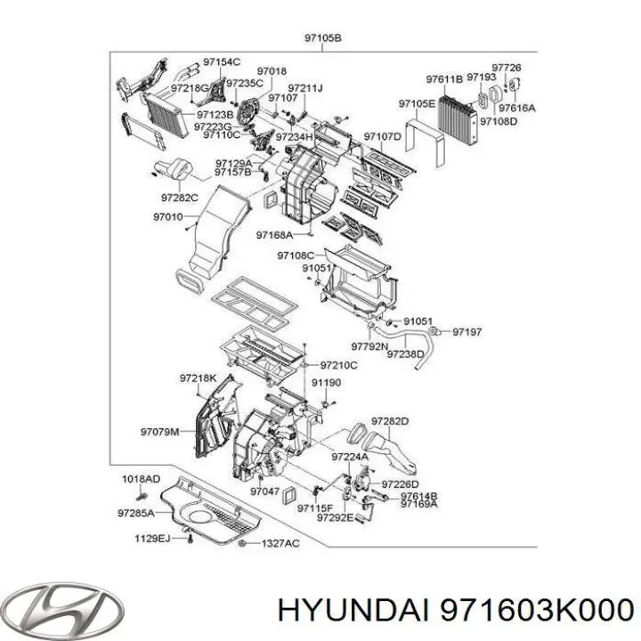 Actuador de Compuerta de Calefacción para Hyundai Grandeur (TG)