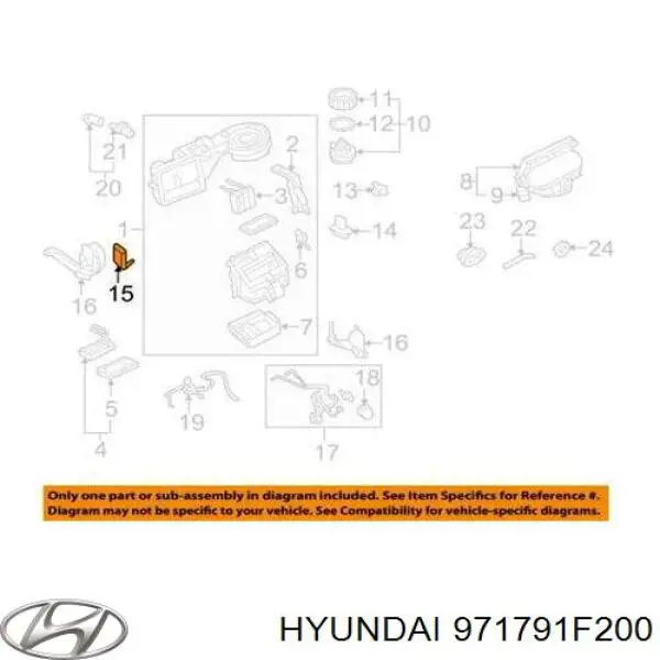 971791F200 Hyundai/Kia resistencia de calefacción