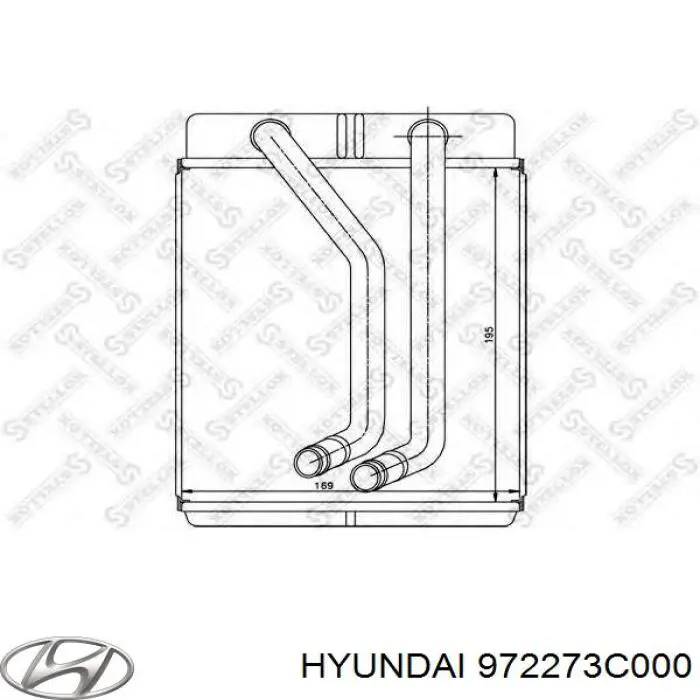 972273C000 Hyundai/Kia radiador de calefacción