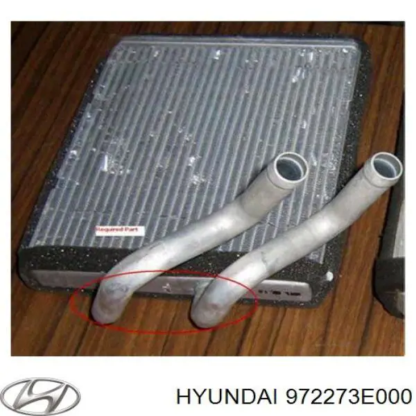 972273E000 Hyundai/Kia radiador de calefacción