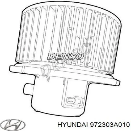 972303A010 Hyundai/Kia motor eléctrico, ventilador habitáculo