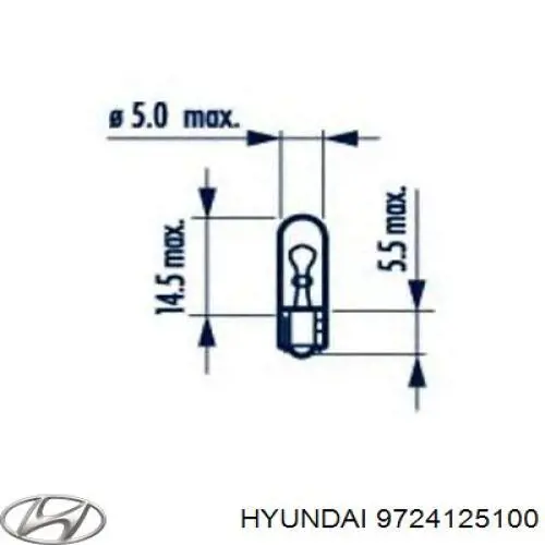 Comprar 9724125100 Hyundai/Kia Lámpara del tablero de instrumentos