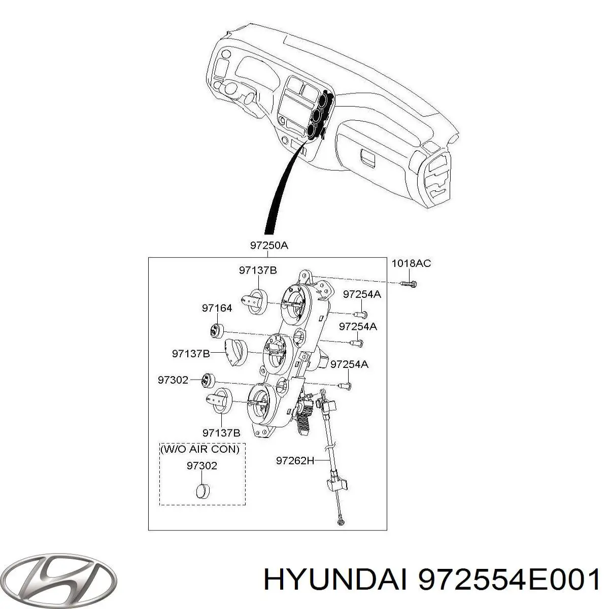 972554E001 Hyundai/Kia