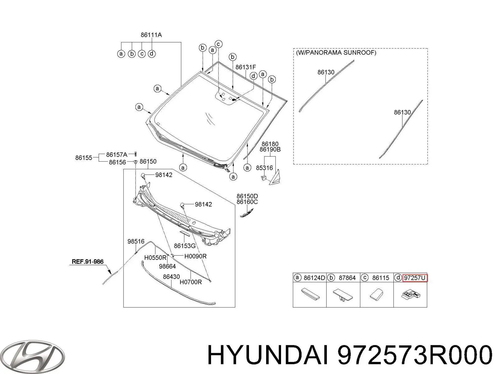 Sensor de lluvia para Hyundai Elantra (MD)