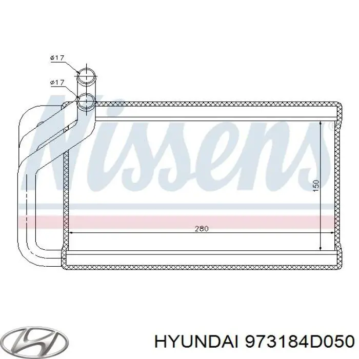 Comprar 973184D050 Hyundai/Kia Radiador calefacción