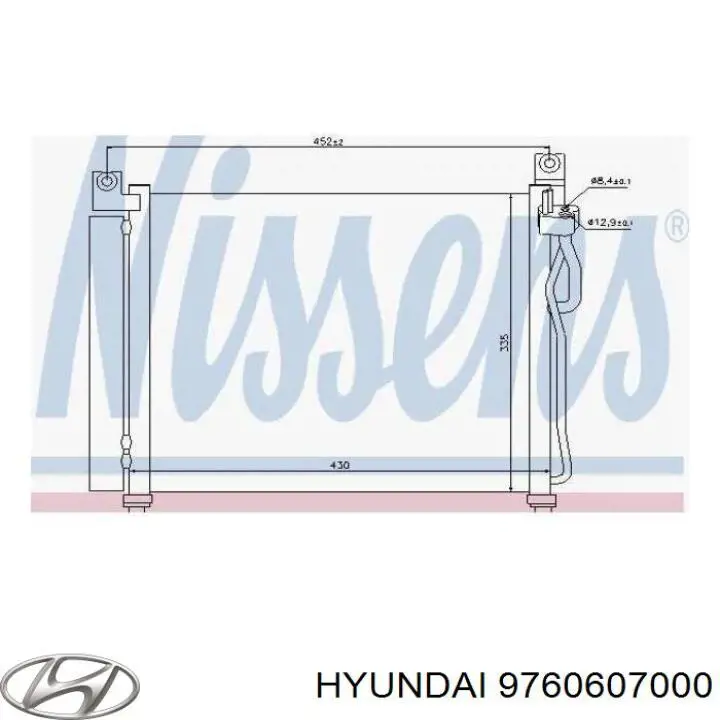Comprar 9760607000 Hyundai/Kia Condensador de aire acondicionado