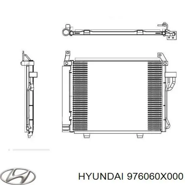 976060X000 Hyundai/Kia condensador aire acondicionado
