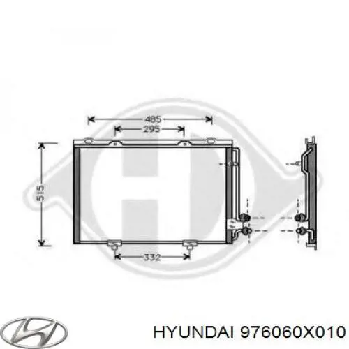 Comprar 976060X010 Hyundai/Kia Condensador de aire acondicionado