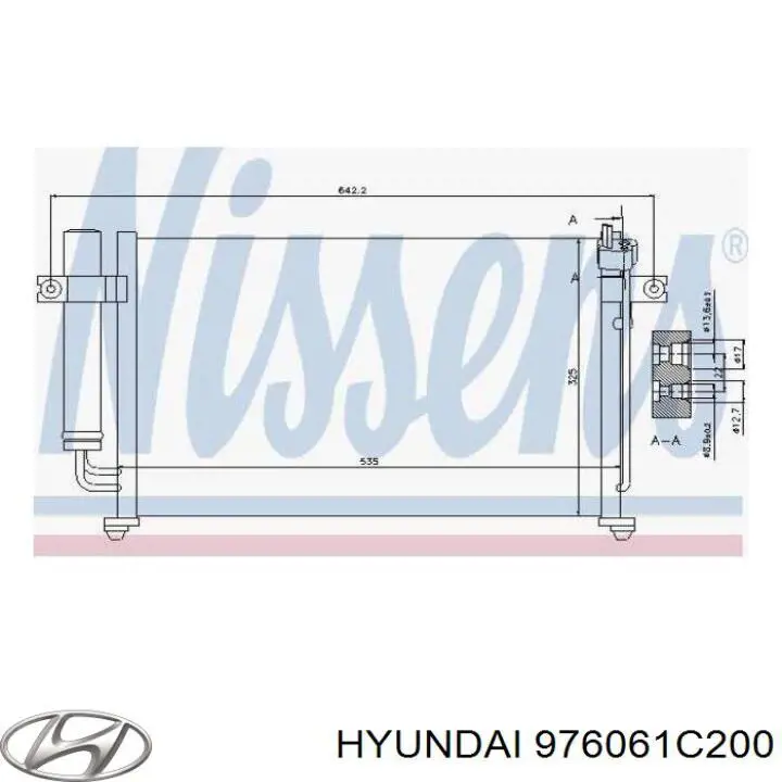 Aire acondicionado capacitor Hyundai/Kia 976061C200 precio, desde 69,70 EUR
