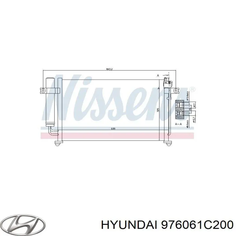 Comprar 976061C200 Hyundai/Kia Condensador de aire acondicionado