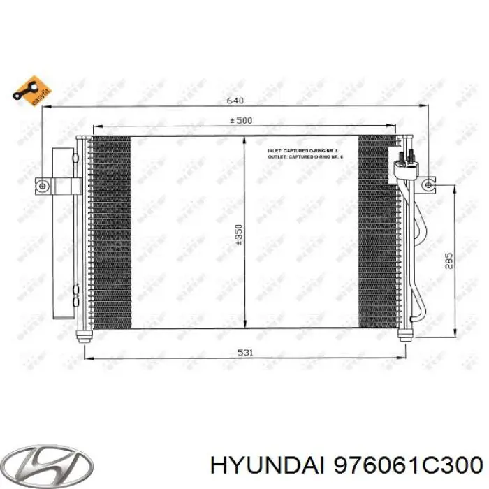 Aire acondicionado capacitor Hyundai/Kia 976061C300 precio, desde 79,86 EUR