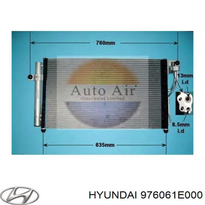 Aire acondicionado capacitor Hyundai/Kia 976061E000 precio, desde 85,67 EUR