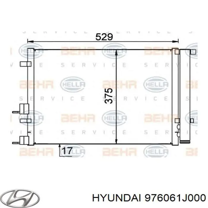 Aire acondicionado capacitor Hyundai/Kia 976061J000 precio, desde 86,01 EUR