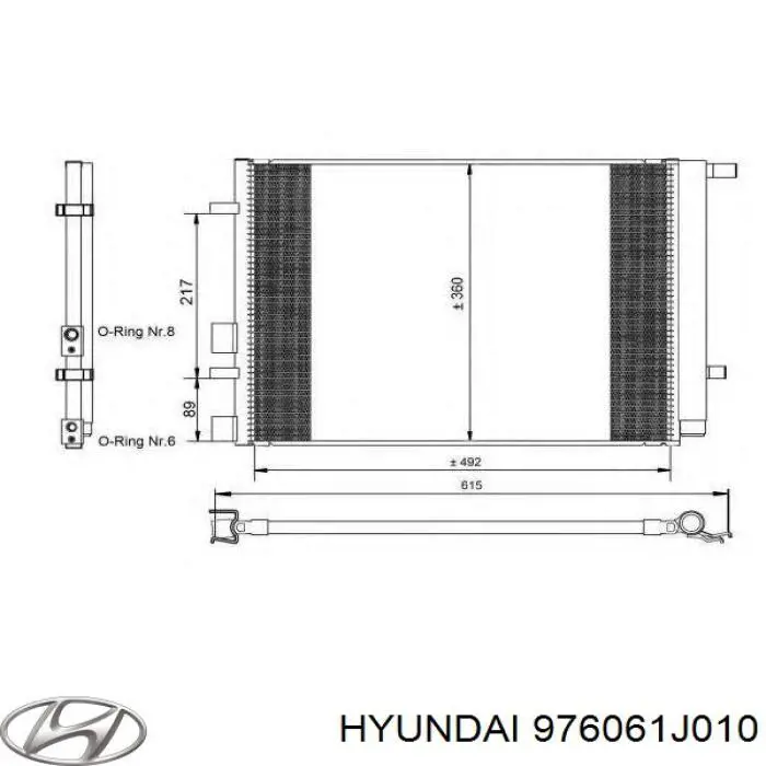 Aire acondicionado capacitor Hyundai/Kia 976061J010 precio, desde 86,01 EUR