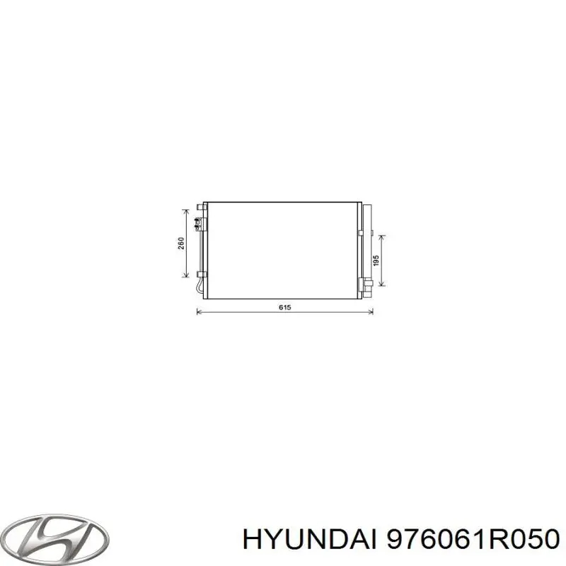 97606-1R050 Hyundai/Kia condensador aire acondicionado