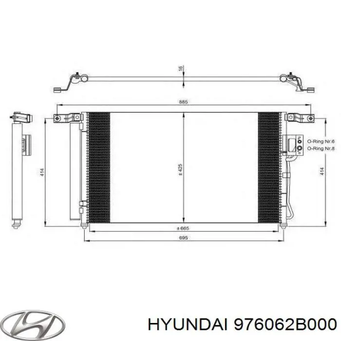 Aire acondicionado capacitor Hyundai/Kia 976062B000 precio, desde 66,79 EUR