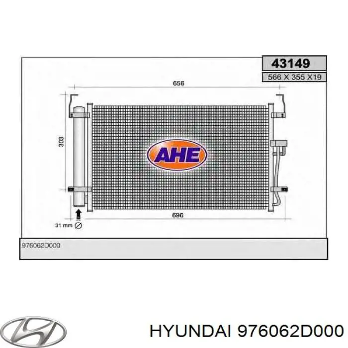 Aire acondicionado capacitor Hyundai/Kia 976062D000 precio, desde 60,98 EUR
