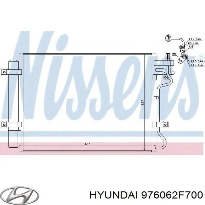 Comprar 976062F700 Hyundai/Kia Condensador de aire acondicionado