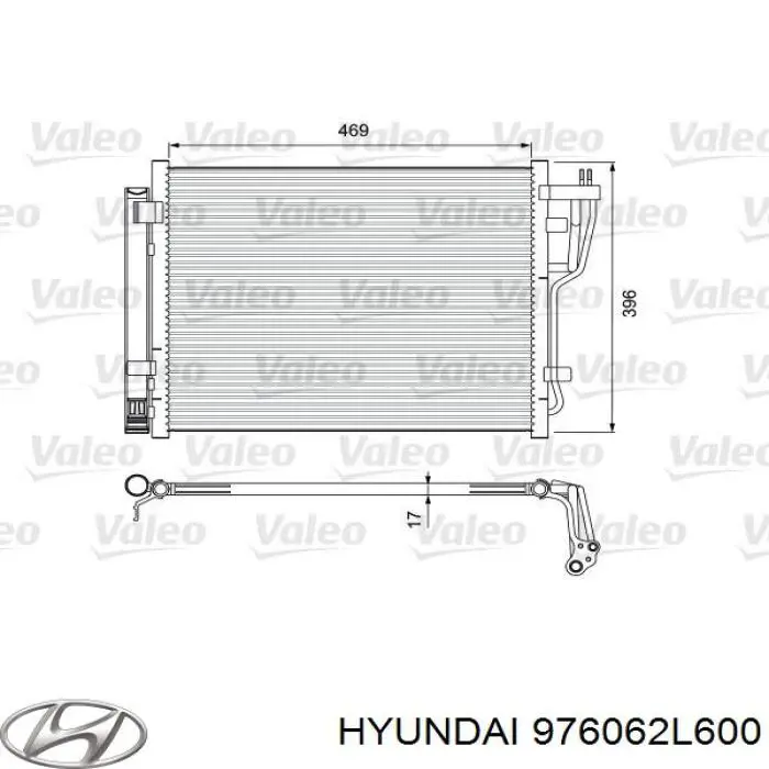Comprar 976062L600 Hyundai/Kia Condensador de aire acondicionado
