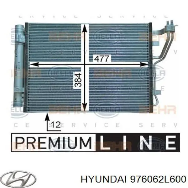 Condensador aire acondicionado 976062L600 Hyundai/Kia
