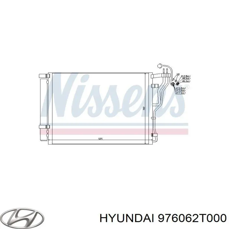 976062T000 Hyundai/Kia condensador aire acondicionado