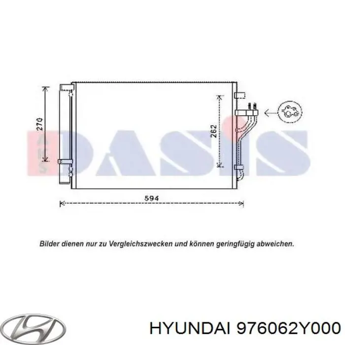 Comprar 976062Y000 Hyundai/Kia Condensador de aire acondicionado