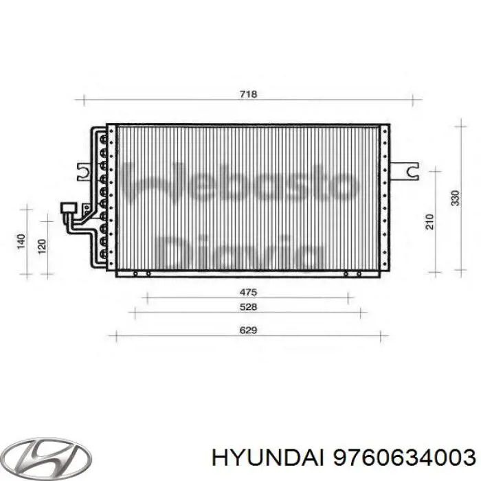 Condensador Hyundai Sonata III