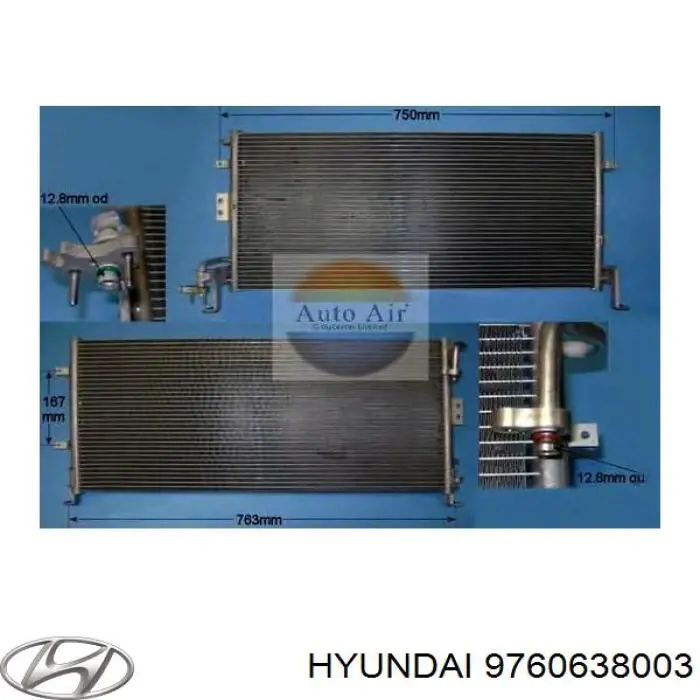 Comprar 9760638003 Hyundai/Kia Condensador de aire acondicionado
