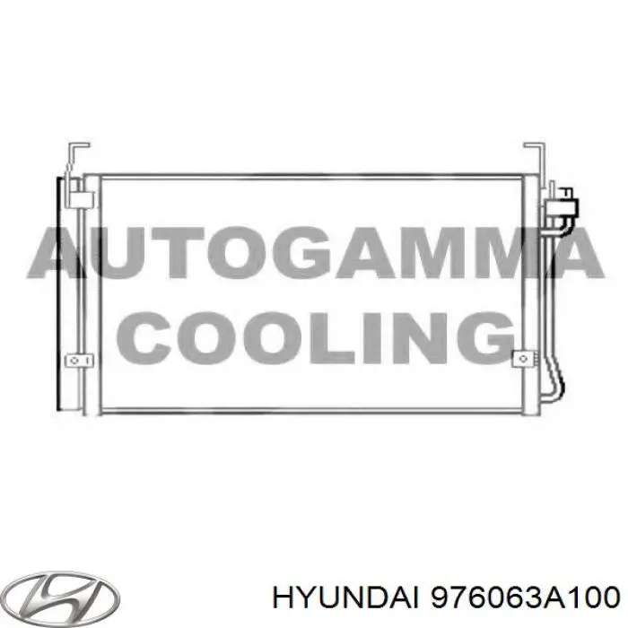 976063A100AT Hyundai/Kia condensador aire acondicionado