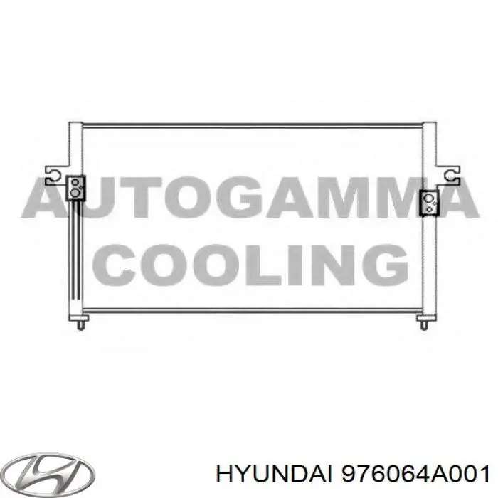 976064A001 Hyundai/Kia condensador aire acondicionado