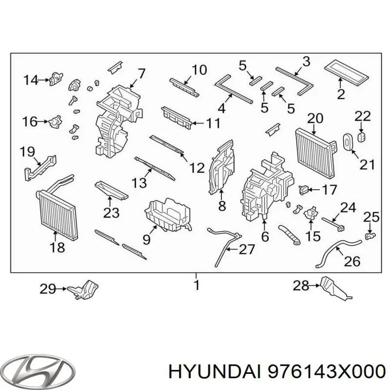 Sensor de temperatura del interior para Hyundai Elantra (GD)
