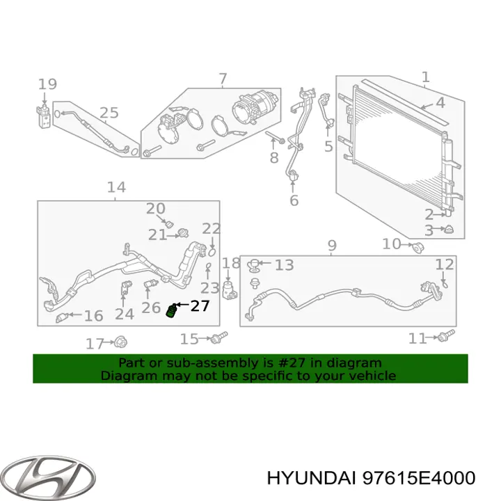 97615E4000 Hyundai/Kia