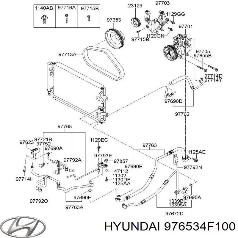 Polea Compresor A/C para Hyundai H-1 STAREX 