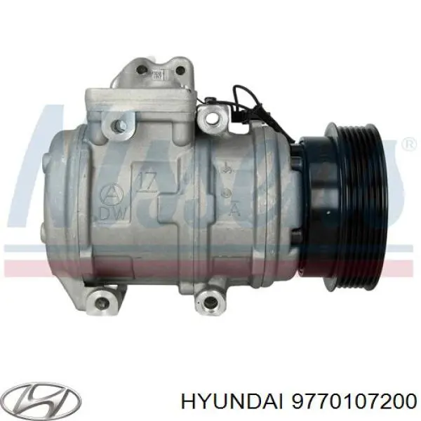 Compresor de aire acondicionado 9770107200 Hyundai/Kia