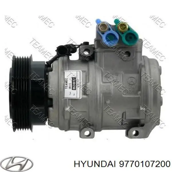9770107200 Hyundai/Kia compresor de aire acondicionado