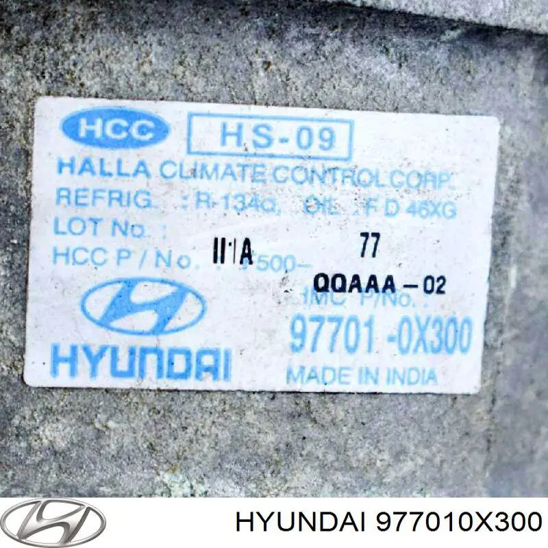 Compresor ac Hyundai/Kia 977010X300 precio, desde 392,11 EUR