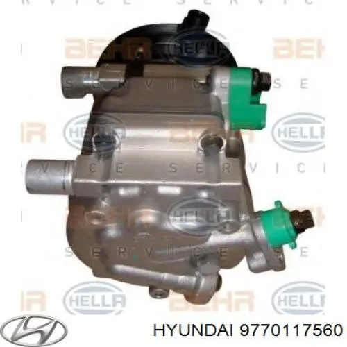 9770117560 Hyundai/Kia compresor de aire acondicionado