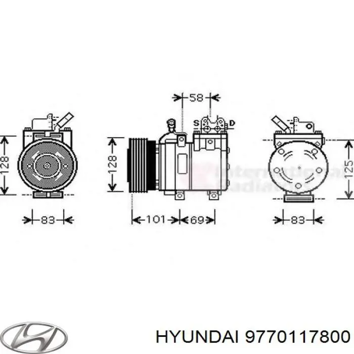 Compresor ac Hyundai/Kia 9770117800 precio, desde 127,78 EUR