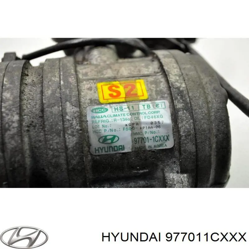 977011CXXX Hyundai/Kia compresor de aire acondicionado